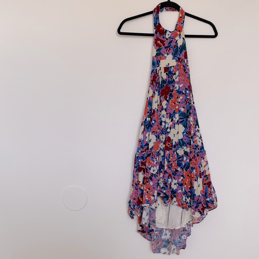 Women’s Vici halter swing dress with low back